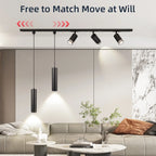 Modern LED Track Pendant Light for Kitchen & Living Room
