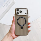 MagSafe Corrugated PC Case for iPhone 17 16 15 14 13 12  Pro Max