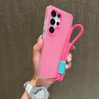 Wrist Strap Case for Samsung Galaxy S22 S23 S24 S25 S26