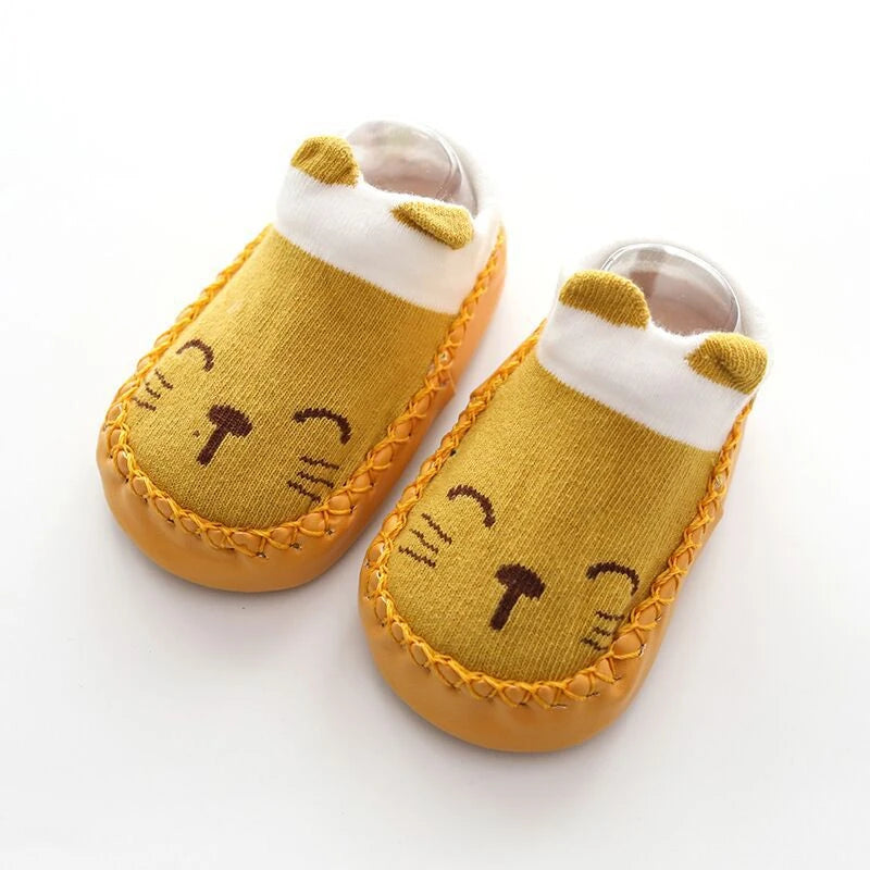 Baby Socks Slippers Rubber Sole Anti-Slip Indoor Shoes for Toddlers
