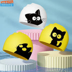 Kids Silicone Swimming Cap Waterproof Ear Protection Swim Hat
