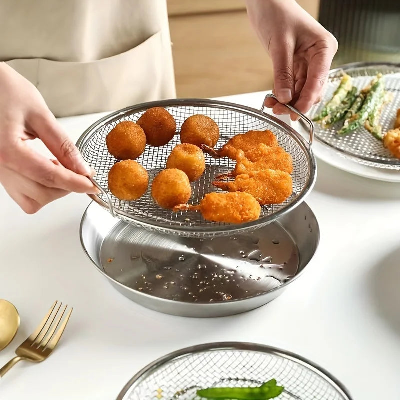 Stainless Steel Mesh Strainer Frying Filter Basket