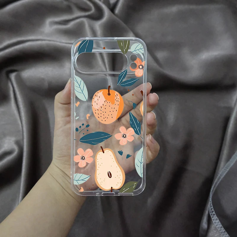 Cute Summer Fruit Floral Phone Case For Google Pixel 9 8 7 6 Cover