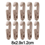 10Pcs Multifunctional Clip Hooks Hanging Storage Clips for Home