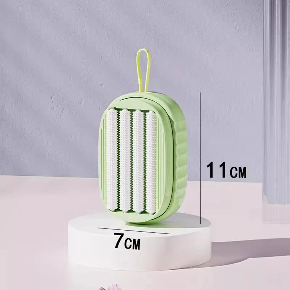 1 Pc Roller Clothes Cleaning Brush Press-Dispense Liquid Laundry Cleaner Heavy Duty Scrub Household for Underwear, Sneaker