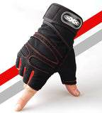 Fingerless Wrist Support Gloves Gym Cycling Fitness Anti Slip Gloves
