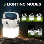 Solar LED Camping Lantern USB Rechargeable Light