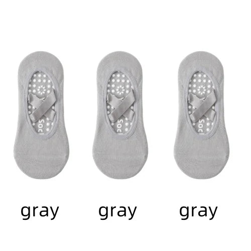 Women Yoga Socks Silicone Anti Slip Grip Pilates Ballet Breathable