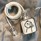 Fast Charger Protector Case & USB Cable Wrap for iPhone 15/14/13