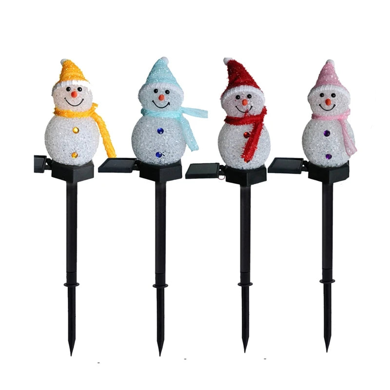 Solar Snowman Garden Light Christmas Décor Secondary image