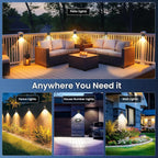 Dual Color Solar LED Wall Light for Fence & Outdoor Pathways