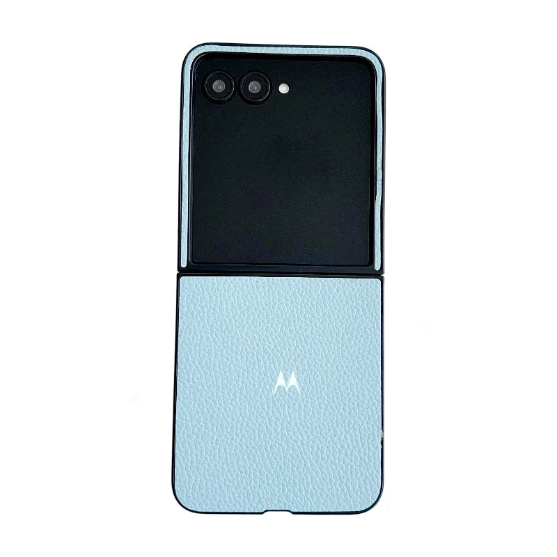 Leather Candy Color Flip Case for Motorola Razr 70 60 50 Ultra