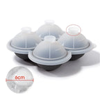 6.5cm Large Ice Ball Mold Silicone Ice Cube Maker for Whiskey & Cocktails
