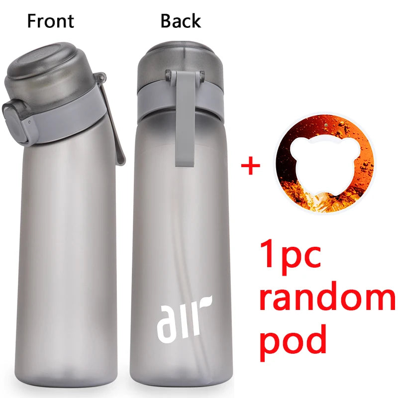 Air Water Bottle with Flavor Pods Leakproof Sports Cup