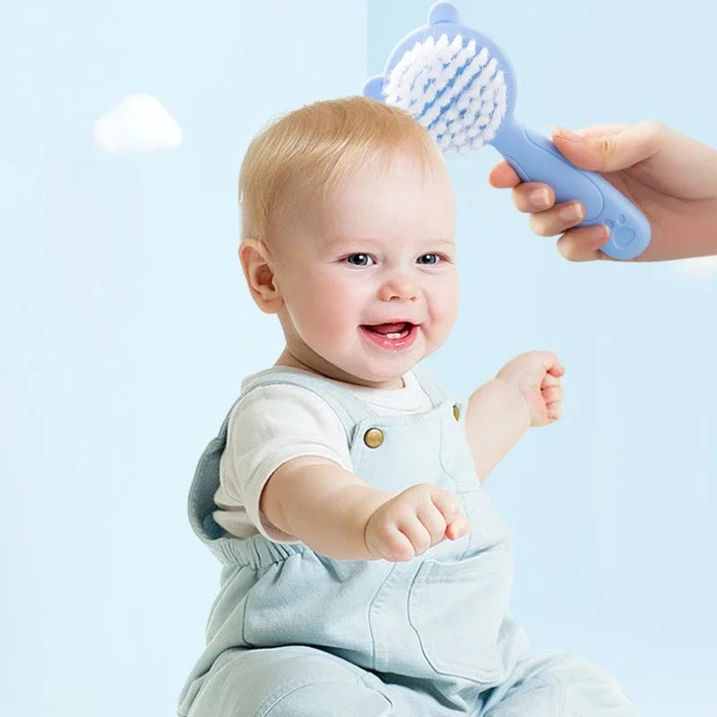 Baby Hair Brush & Comb Soft Shampoo Brush for Newborns