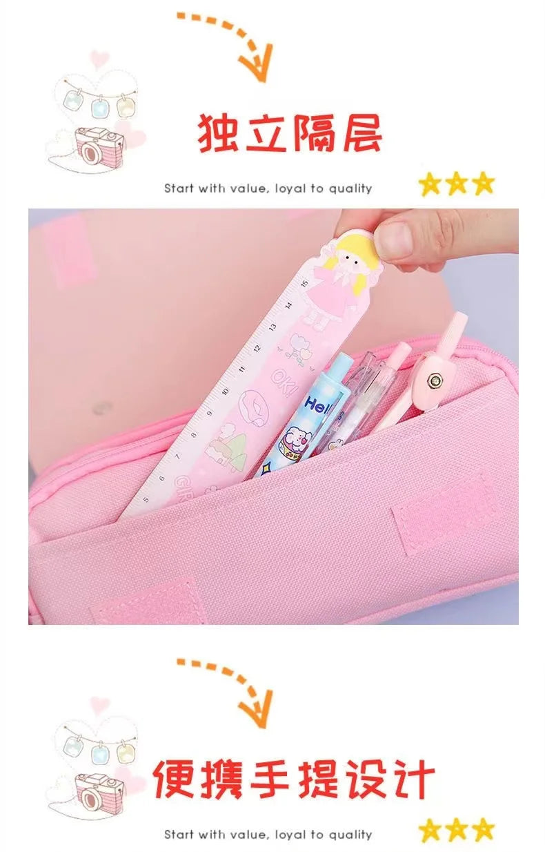 3D Kawaii Pencil Case Cute Waterproof Decompression Pen Pouch