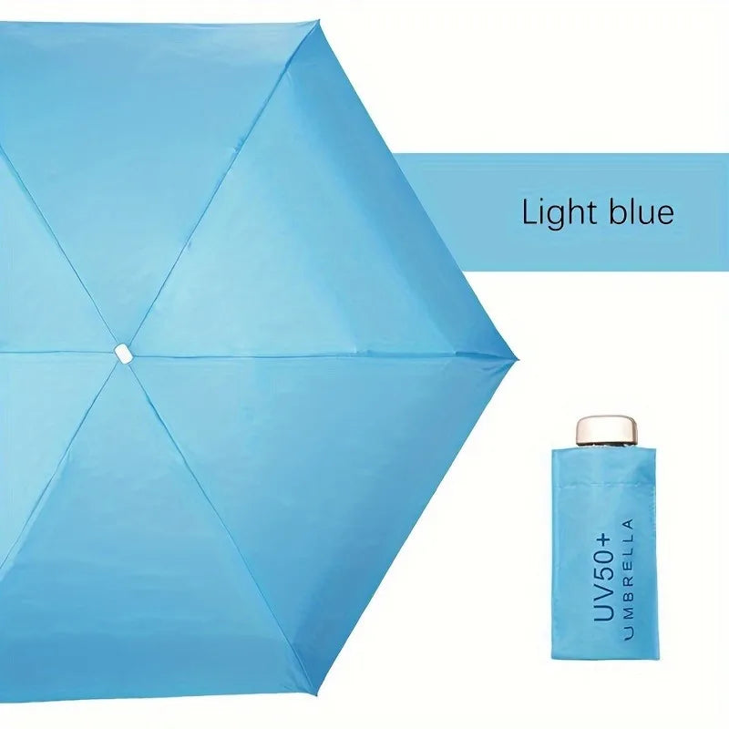 Buy Ultra Light Mini 5-Fold UV Sun Umbrella Pocket Capsule