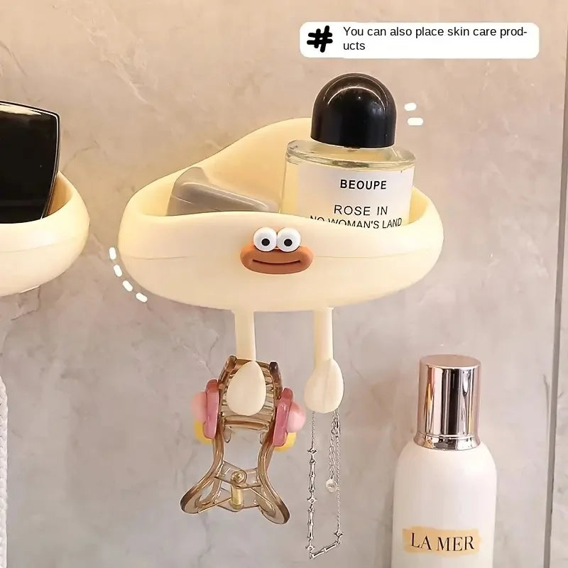Cloud Soap Box Wall Mounted – Cute Cartoon Drain Soap Holder with Hook