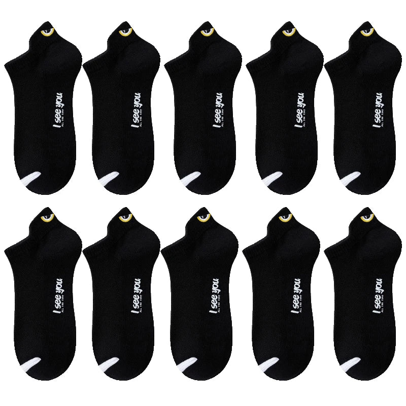 Ankle Socks Men Women Breathable Low Cut Casual Summer 5 - 10 Pairs