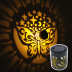 Solar Mandala Sunflower Wall Light Waterproof Outdoor LED Garden Lamp