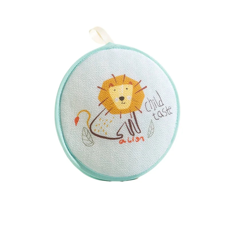 2-in-1 Cartoon Animal Baby Bath Sponge & Body Scrubber Loofah