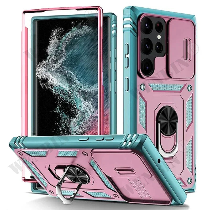 Heavy Duty Kickstand Case for Samsung Galaxy S23 S24 S25 S26