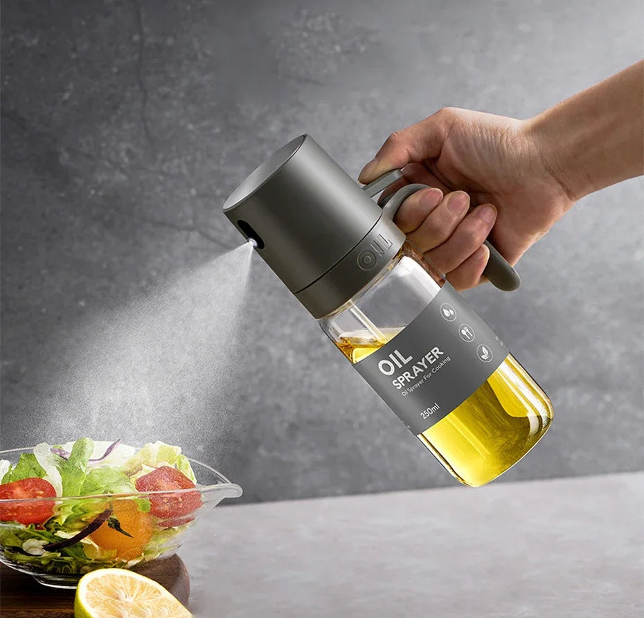 250ml Oil Spray Bottle Glass Olive Oil Sprayer for Cooking