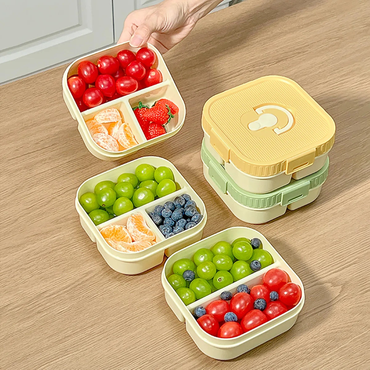 WORTHBUY Portable Lunch Box Leakproof Microwave Safe Bento Box Main image
