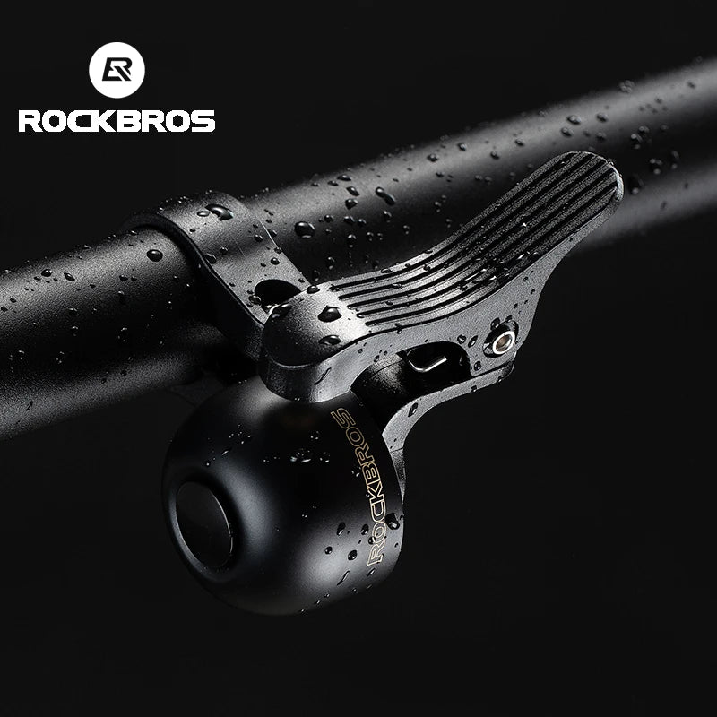 ROCKBROS Bike Bell Alloy Handlebar Bell with Crisp Warning Sound