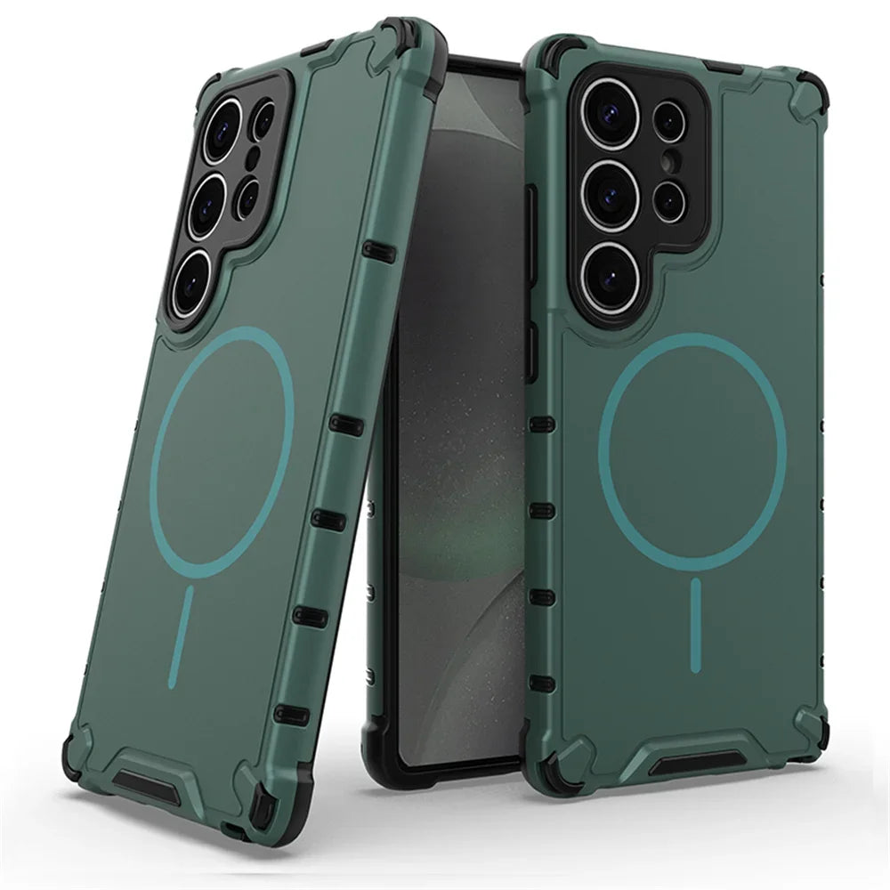 MagSafe Armor Bumper Case for Samsung Galaxy S23 S24 S25 S26