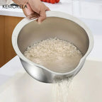 304 Stainless Steel Rice Washer Colander Bowl