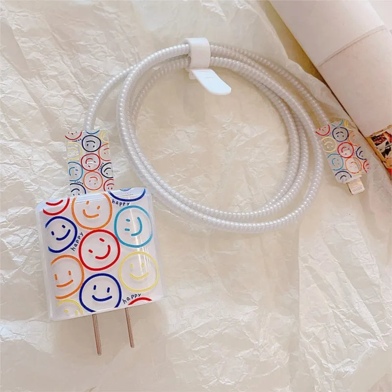 Cartoon Flower iPhone Charger Cover 18W/20W