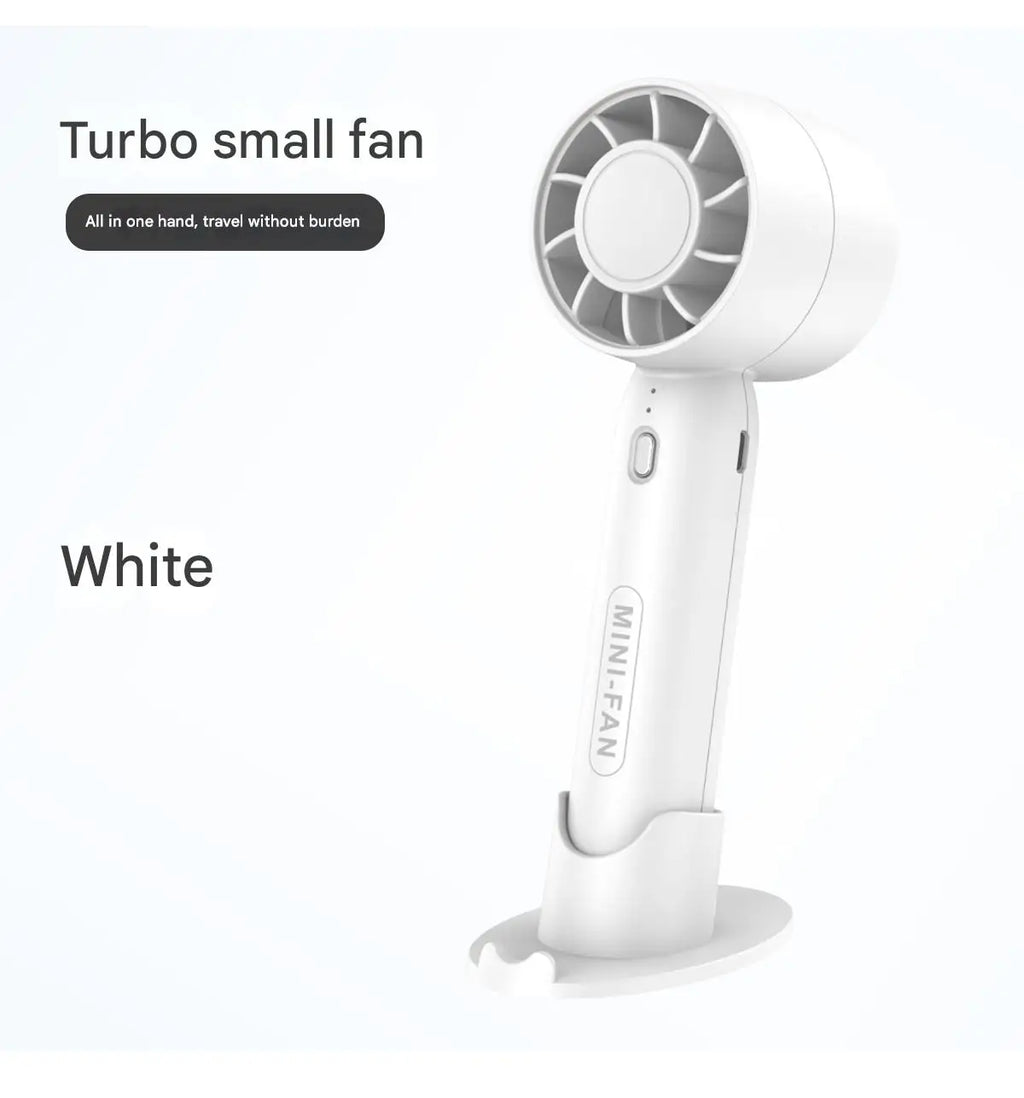 Turbo Handheld Mini Fan USB Rechargeable Portable Fan