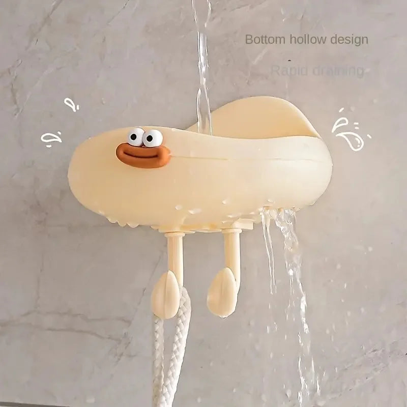 Cloud Soap Box Wall Mounted – Cute Cartoon Drain Soap Holder with Hook