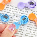 2PCS Mini 2mm Lead Sharpener with Magnifying Glass