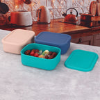 YONG HAO Silicone Bento Box BPA-Free Leakproof Microwave Lunch Container