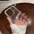 Pink Glitter Bling Clear Case for iPhone 11 12 13 14 15 16 17 Pro Max