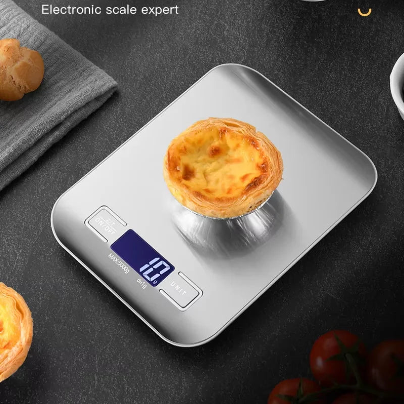5KG Digital Kitchen Scale Stainless Steel LCD