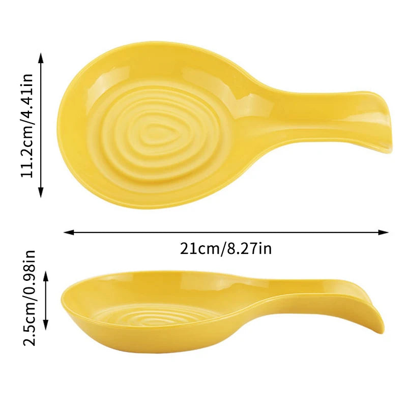 Large Ceramic Spoon Rest Heat-Resistant Holder