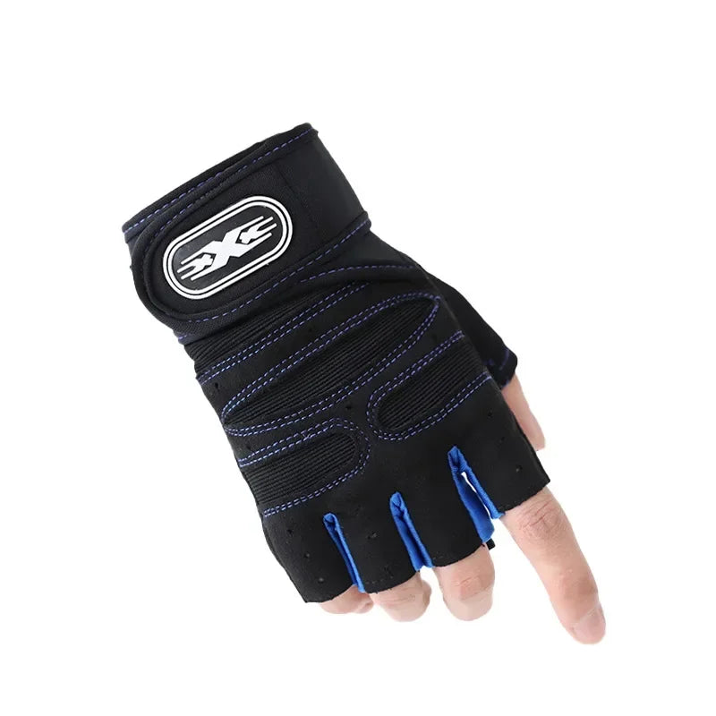 Weight Lifting Gloves Workout Gym Wrist Wrap Half Finger Men Women Pro