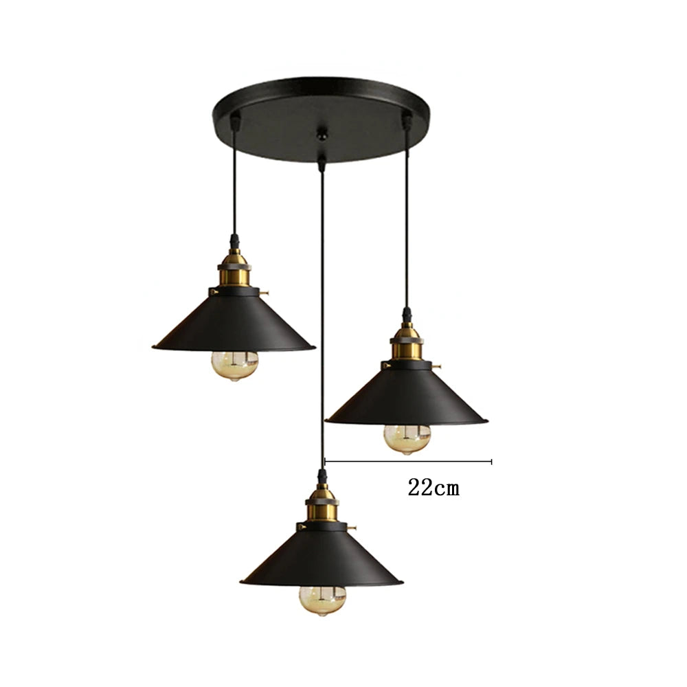 Retro Loft Pendant Light E27 Industrial Hanging Lamp