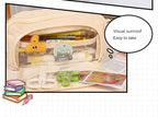 Large Capacity Pencil Case Stationery & Cosmetics Storage Bag