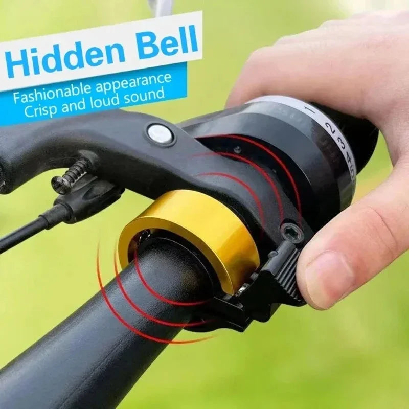 Mini Invisible Bicycle Bell Loud MTB Handlebar Safety Beep Ring