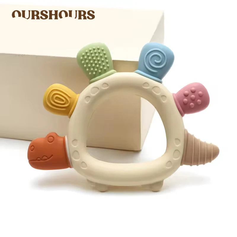 Baby Dinosaur Silicone Teether BPA Free Chew Toy
