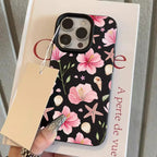 Sweet Lily Flower Litchi Case for iPhone 17 16 15 14 13 Pro Max Cover
