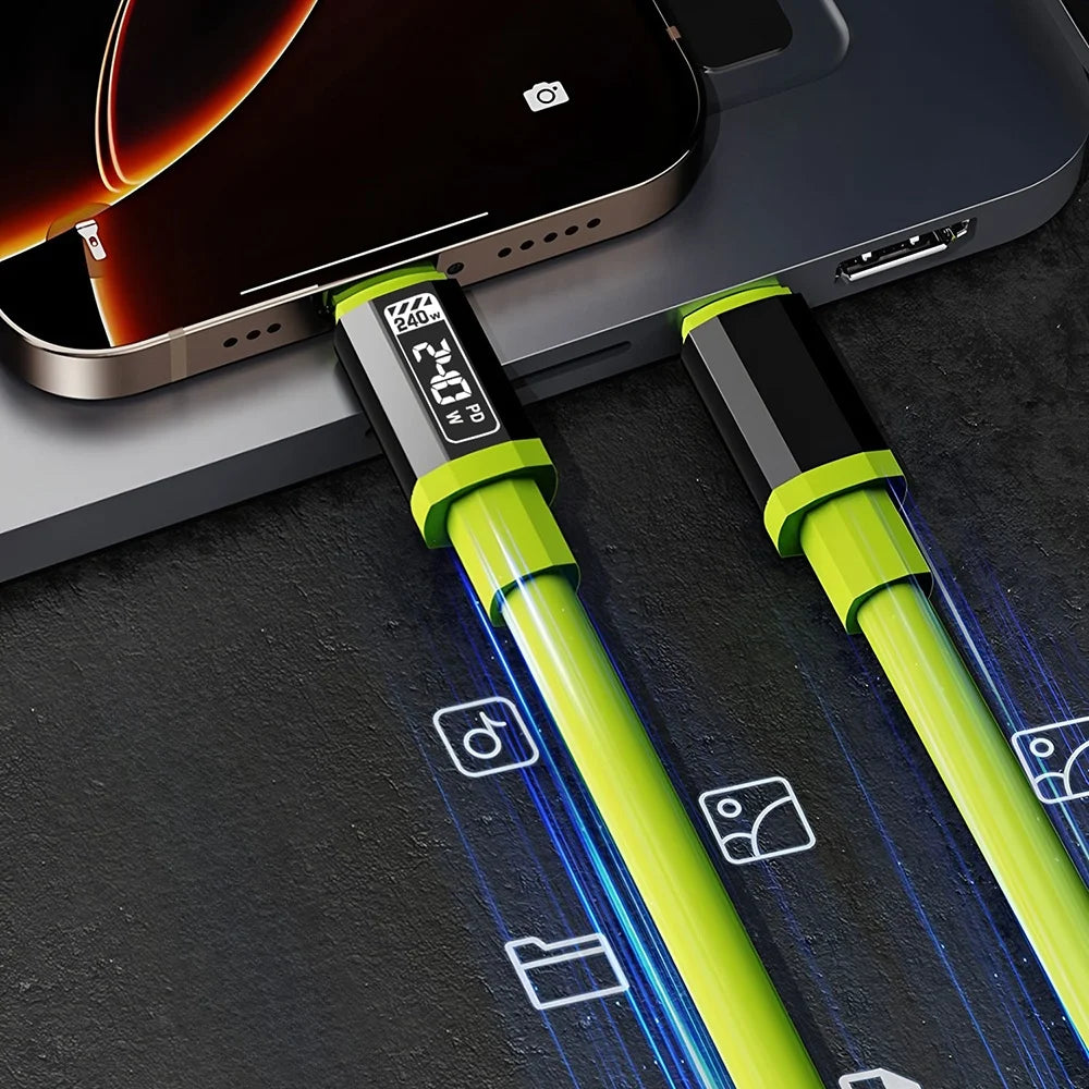 240W USB-C to USB-C Fast Charging Cable 1m 1.5m 3m Type-C
