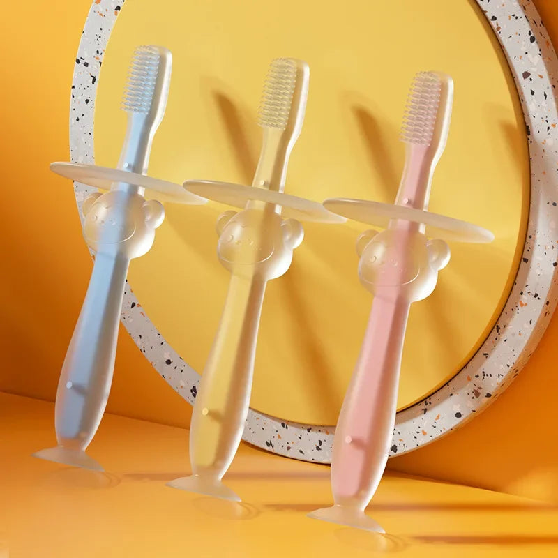 100% Food Grade Silicone Baby Toothbrush Teether Brush