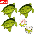 Turtle Soap Box – Creative Bathroom Soap Holder Rack 1/2/3PCS Storage