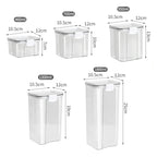 Large Airtight Grain Storage Container Set Kitchen Food Storage Jars