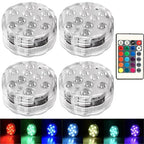 Submersible LED Pool Lights Waterproof RGB with Remote